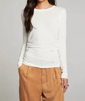Louis Long Sleeve Top In White