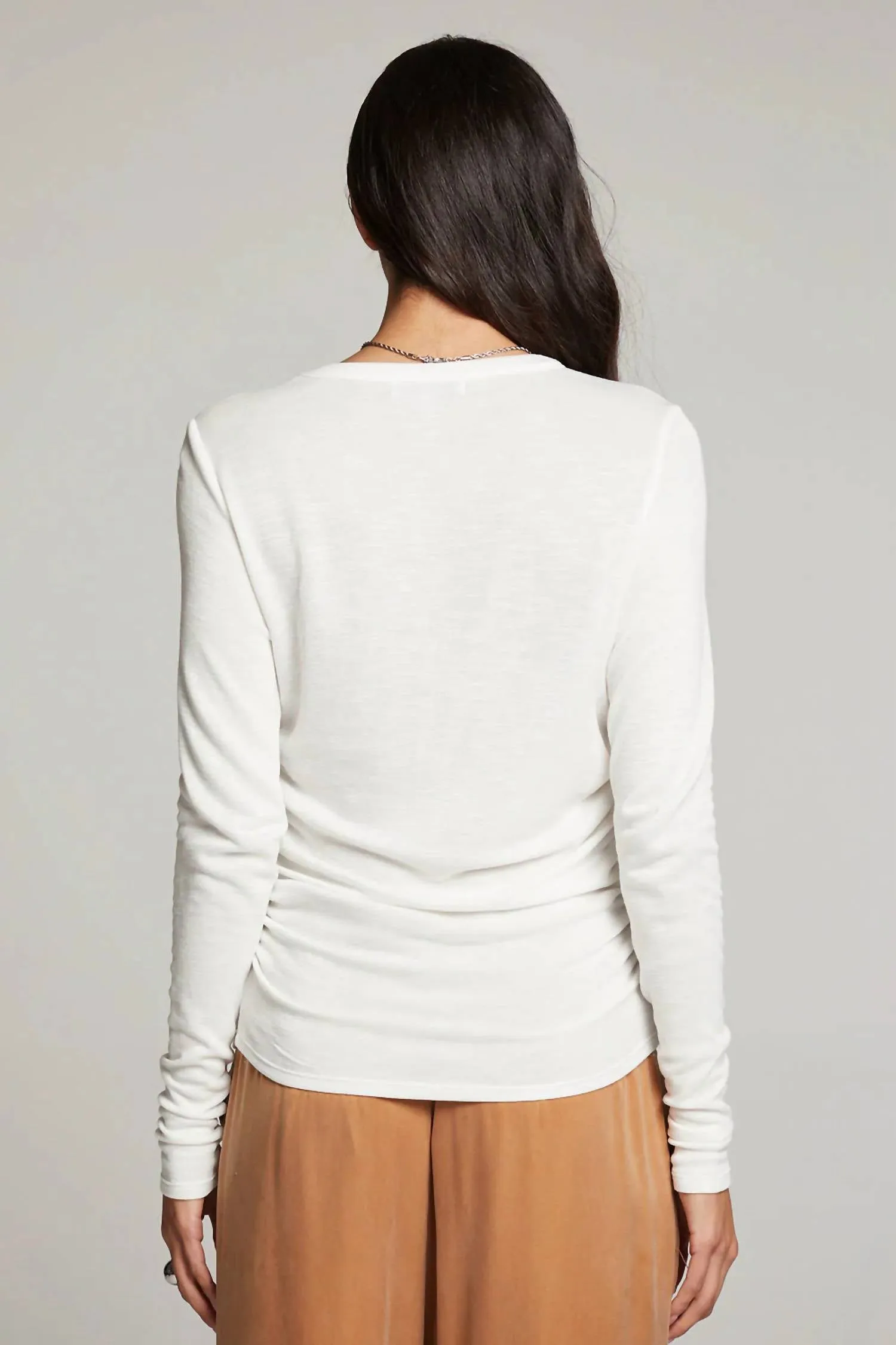 Louis Long Sleeve Top In White