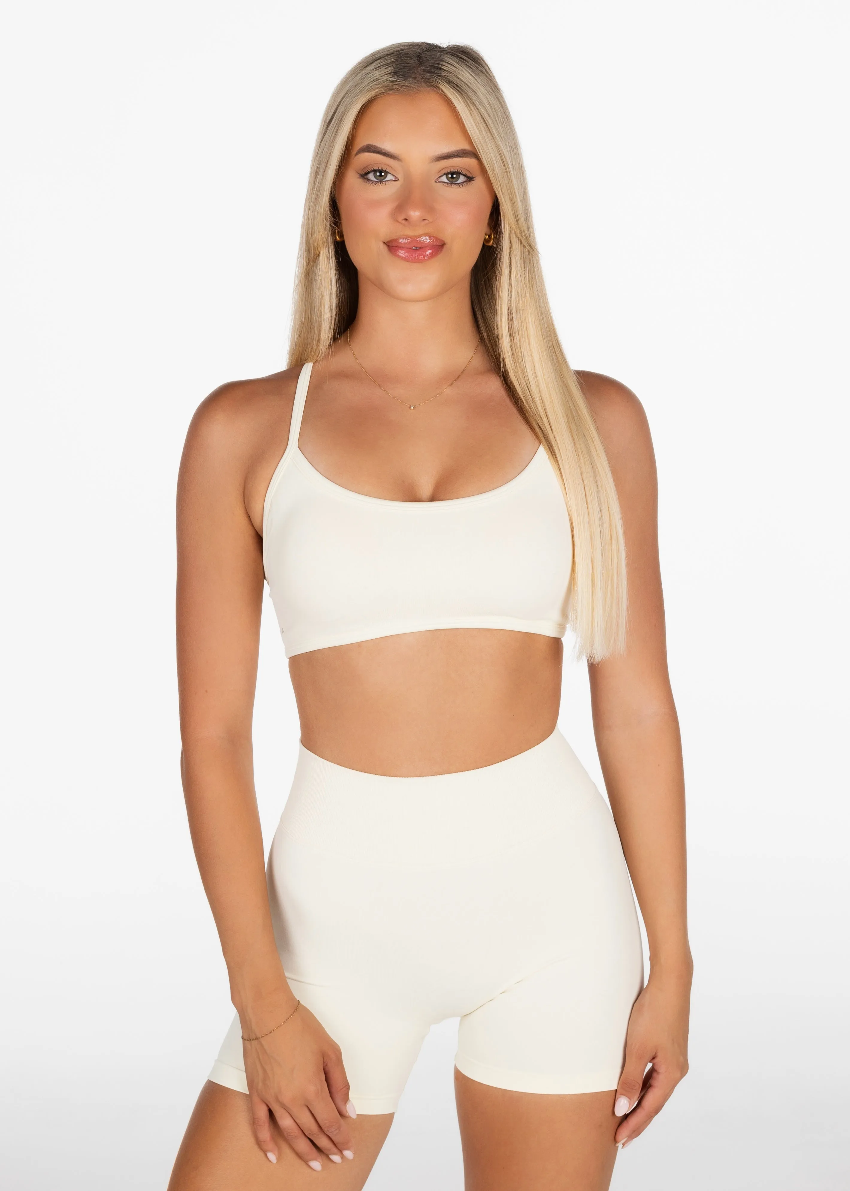 Lycra Seamless Short 4.5" - Cream
