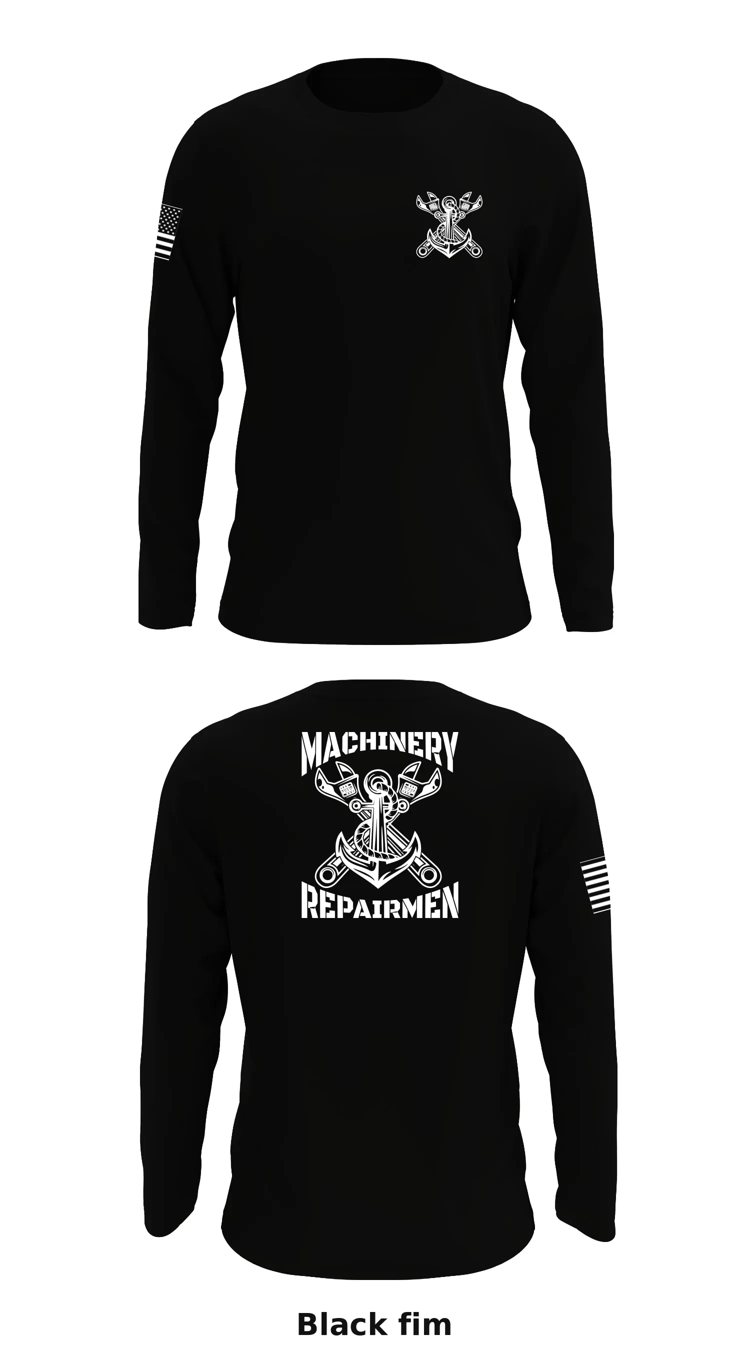 Machinery Repairmen Store 1 Core Men's LS Performance Tee - fim