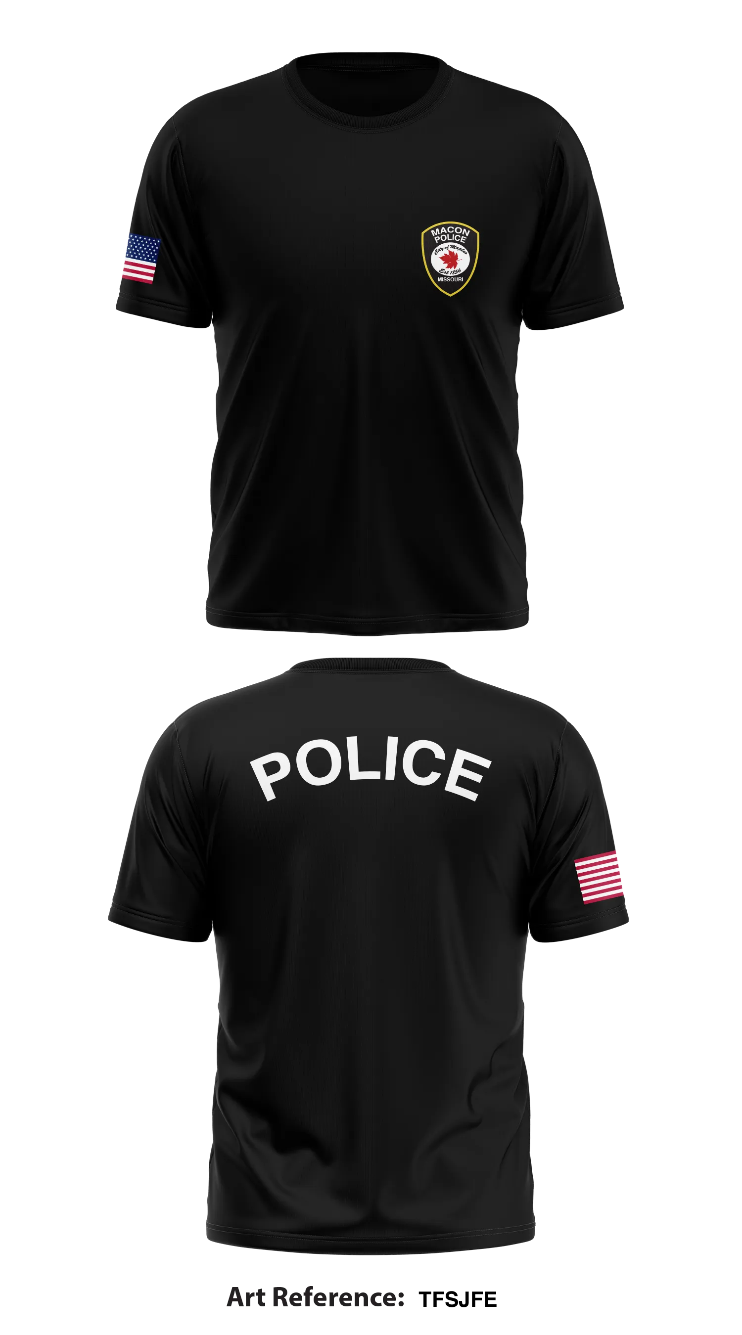Macon Police  Store 1 Core Men's SS Performance Tee - TFSjFE