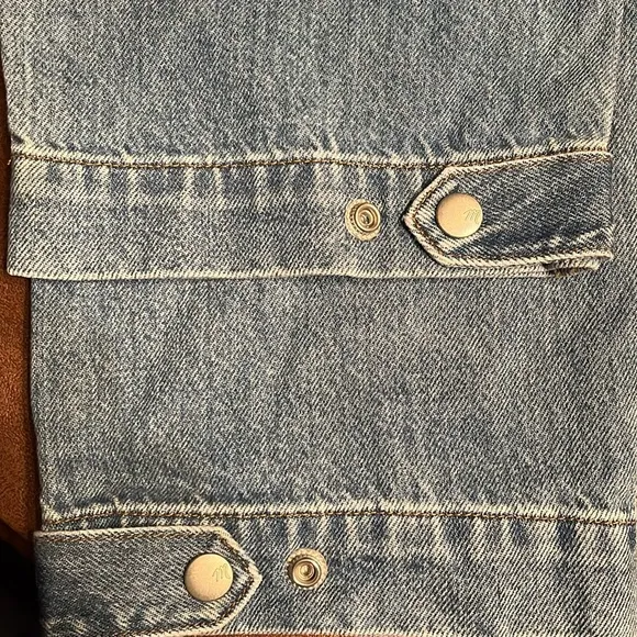 Madewell Baggy Straight Cargo Jeans in Thetford Wash: Zip-Off Edition Sz 24 NWT