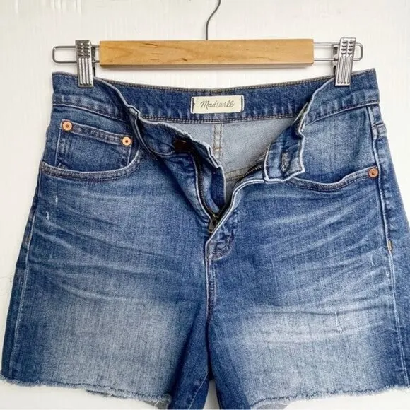 Madewell High-Rise Denim Shorts in GlenoaksWash: Cutoff Edition 26