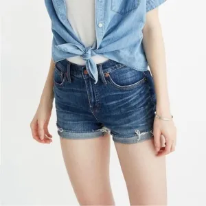 Madewell High-Rise Denim Shorts in GlenoaksWash: Cutoff Edition 26