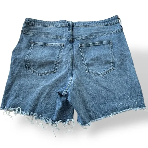 Madewell High-Rise Mid-Length Denim Shorts TENCEL™ Lyocell Edition Plus Size 22W
