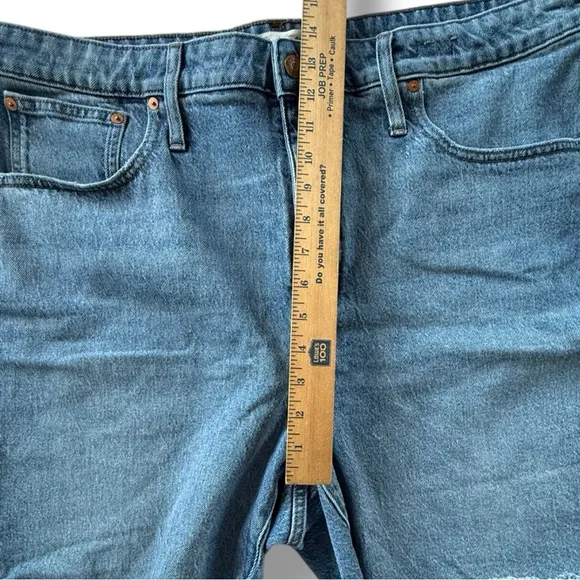 Madewell High-Rise Mid-Length Denim Shorts TENCEL™ Lyocell Edition Plus Size 22W