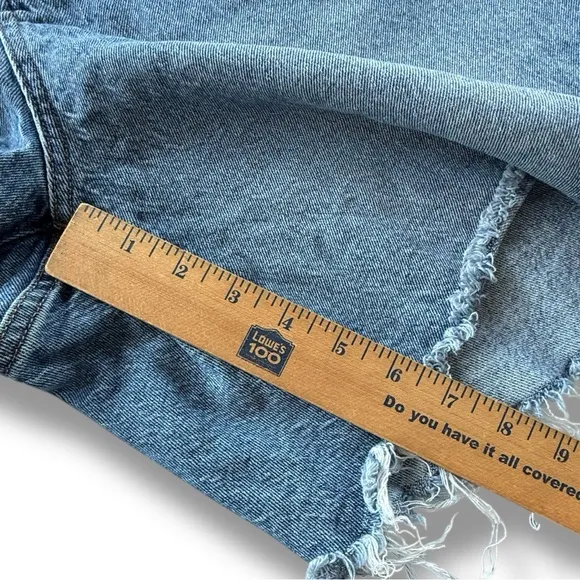 Madewell High-Rise Mid-Length Denim Shorts TENCEL™ Lyocell Edition Plus Size 22W