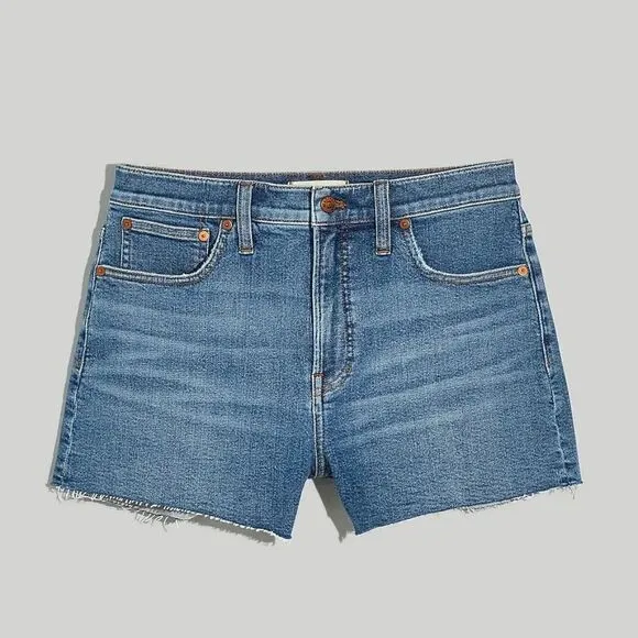 Madewell The Perfect Jean Shorts in Ellacott Wash Size 32