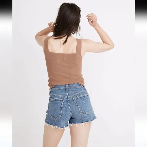 Madewell The Perfect Jean Shorts in Ellacott Wash Size 32