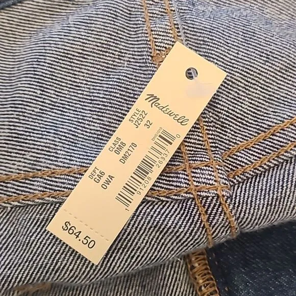 Madewell The Perfect Jean Shorts in Ellacott Wash Size 32
