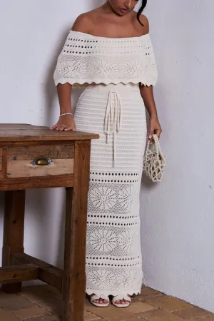 Margie – Elegant Women's Off-Shoulder Dress