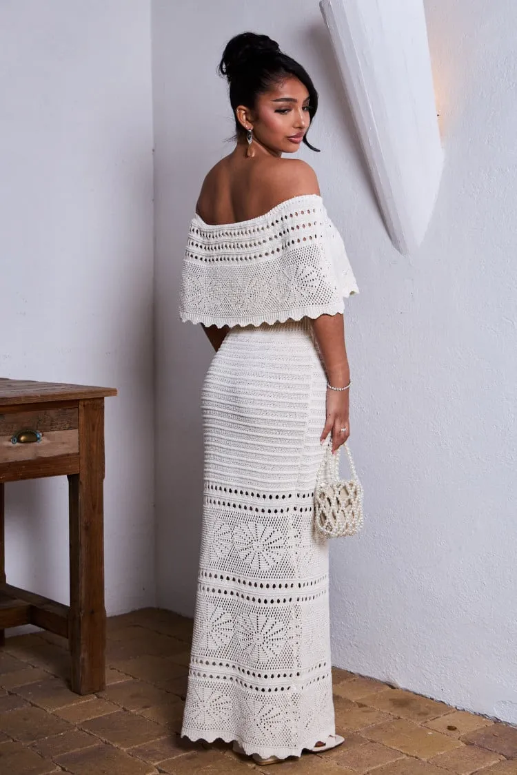 Margie – Elegant Women's Off-Shoulder Dress