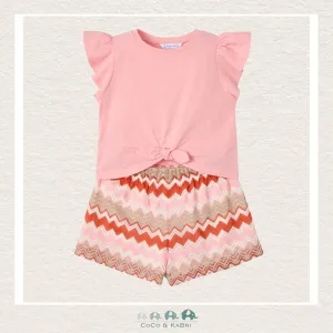Mayoral Girls' Two Piece Outfit - Knit Shorts