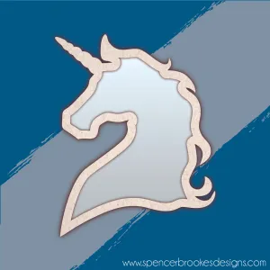 MDF and Acrylic Mirror - Unicorn