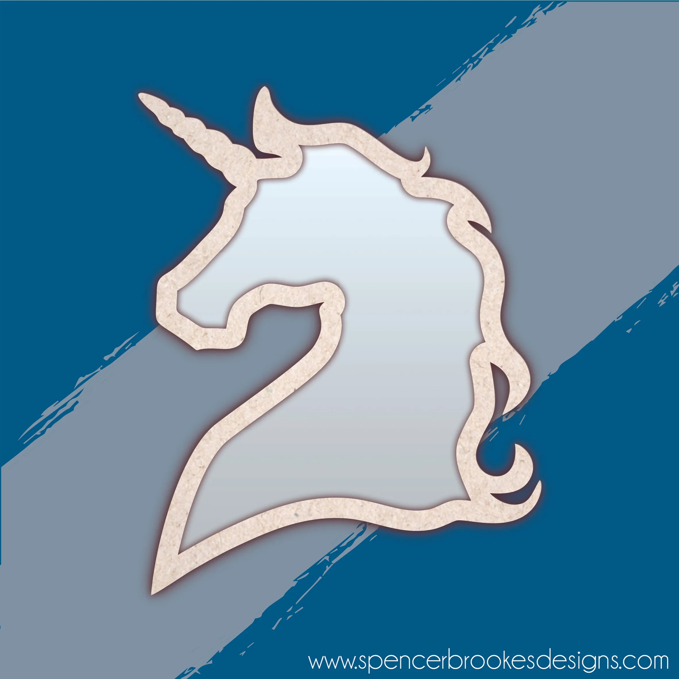 MDF and Acrylic Mirror - Unicorn
