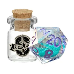 MDG Elixir Liquid Core Dice: Disco Vibes (Single d20)