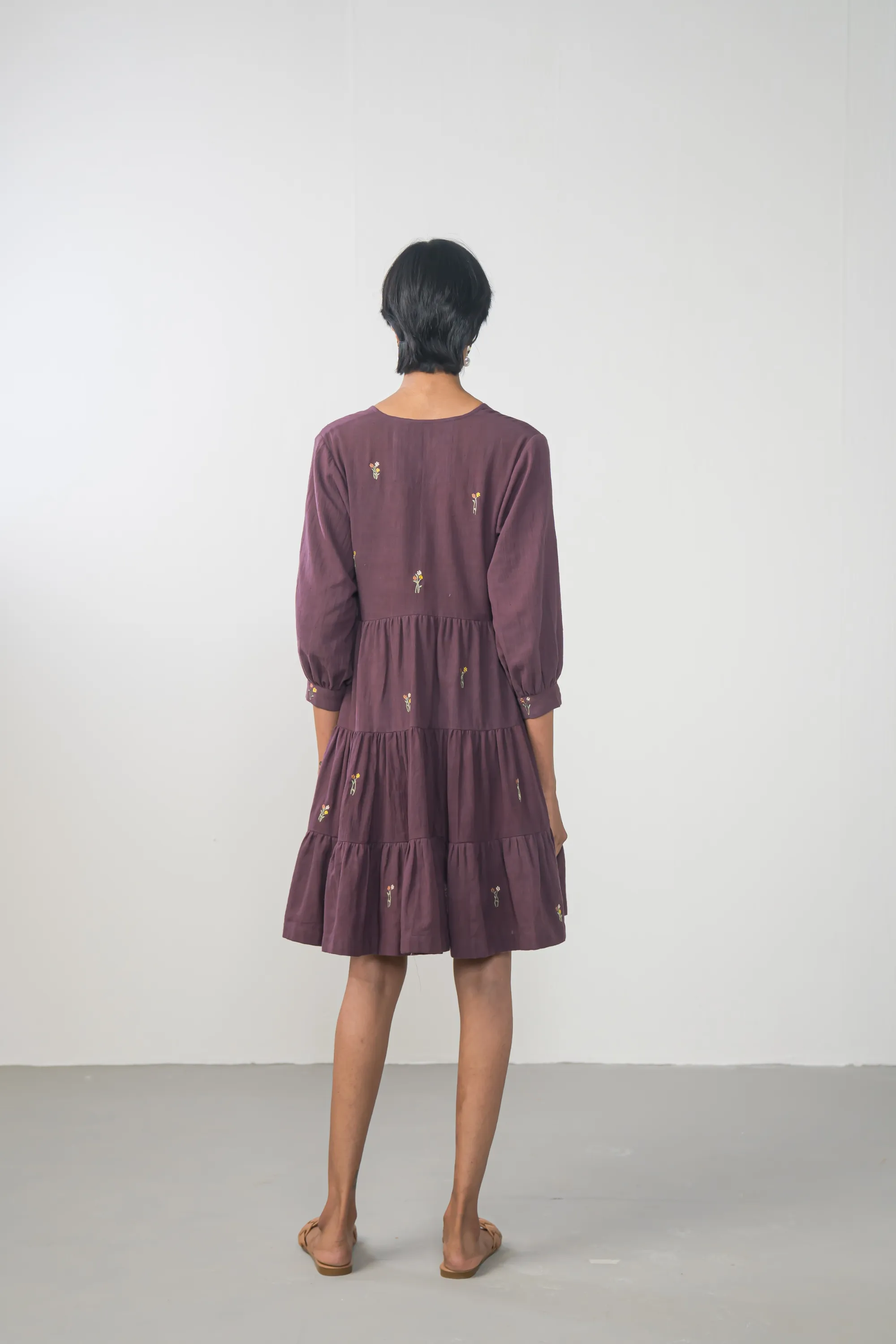 Midnight Moments handwoven organic cotton dress