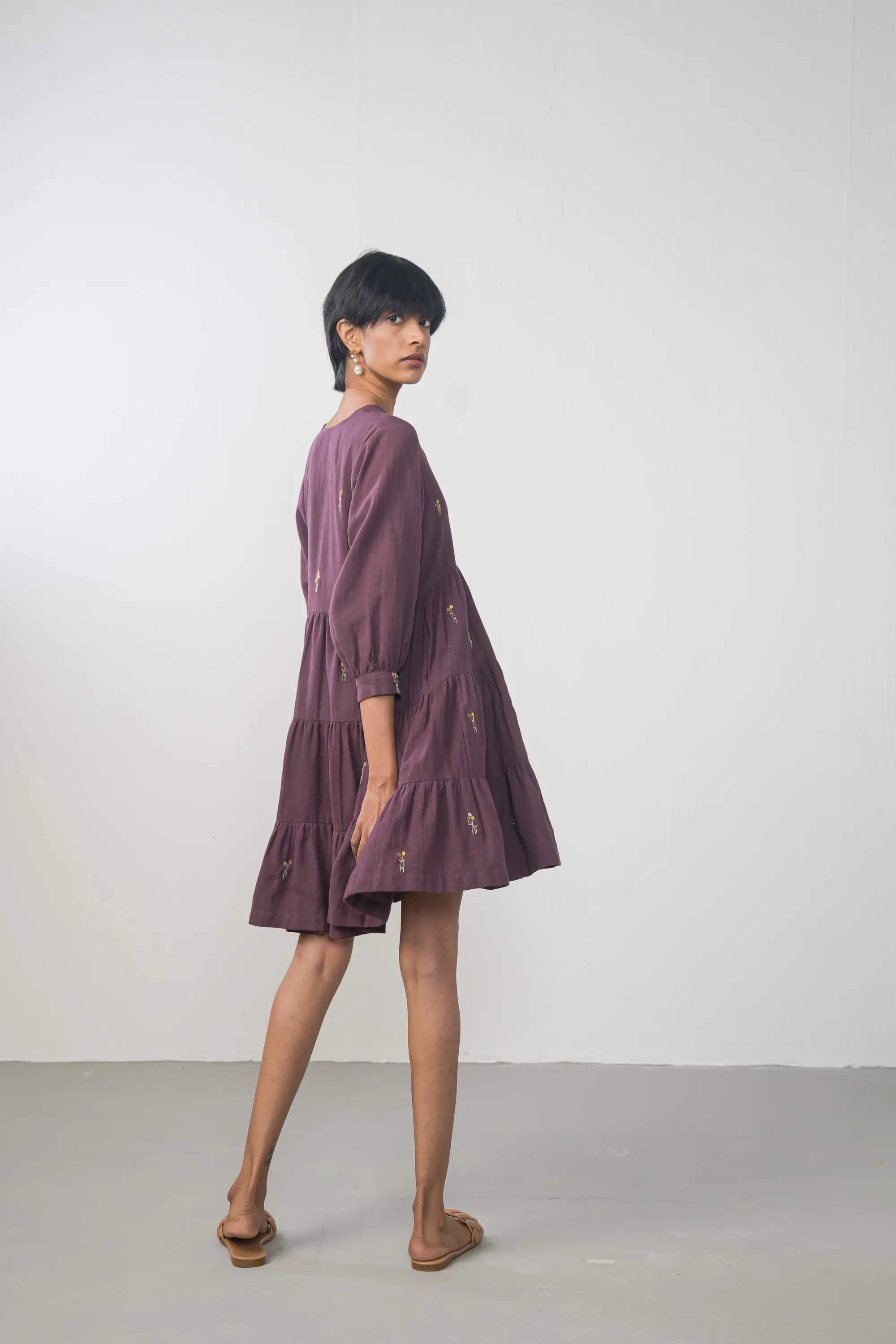 Midnight Moments handwoven organic cotton dress