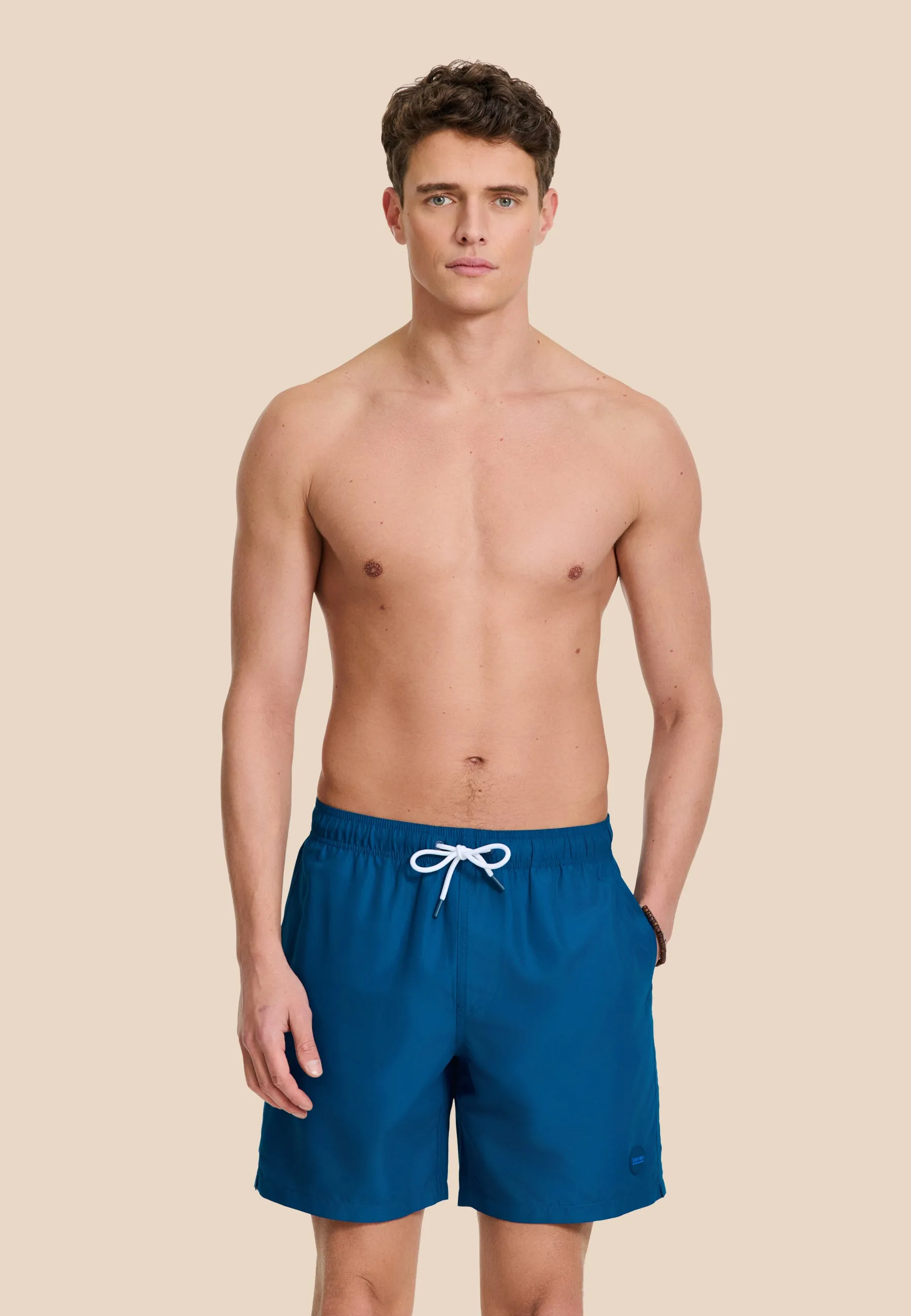 MIKE swim shorts solid | blue ocean