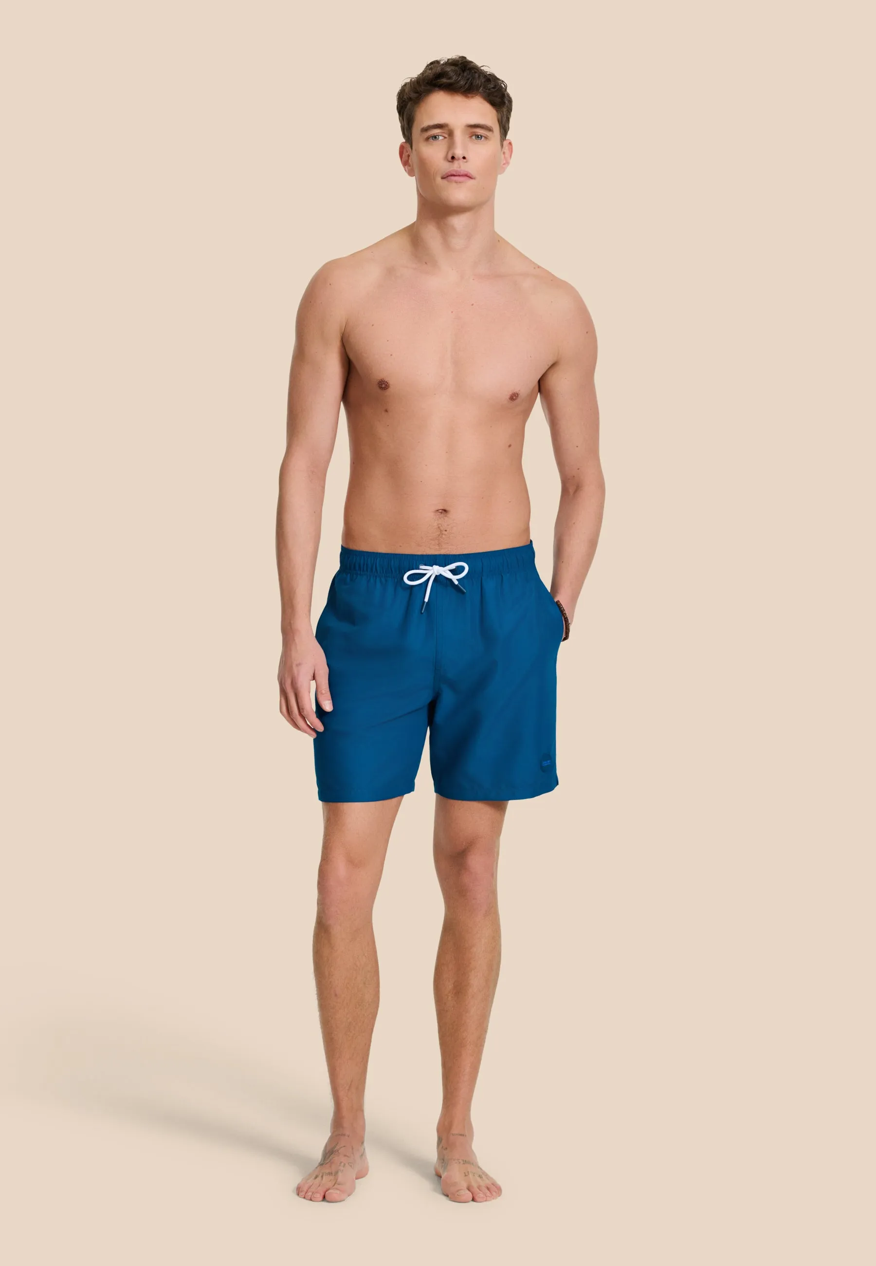 MIKE swim shorts solid | blue ocean