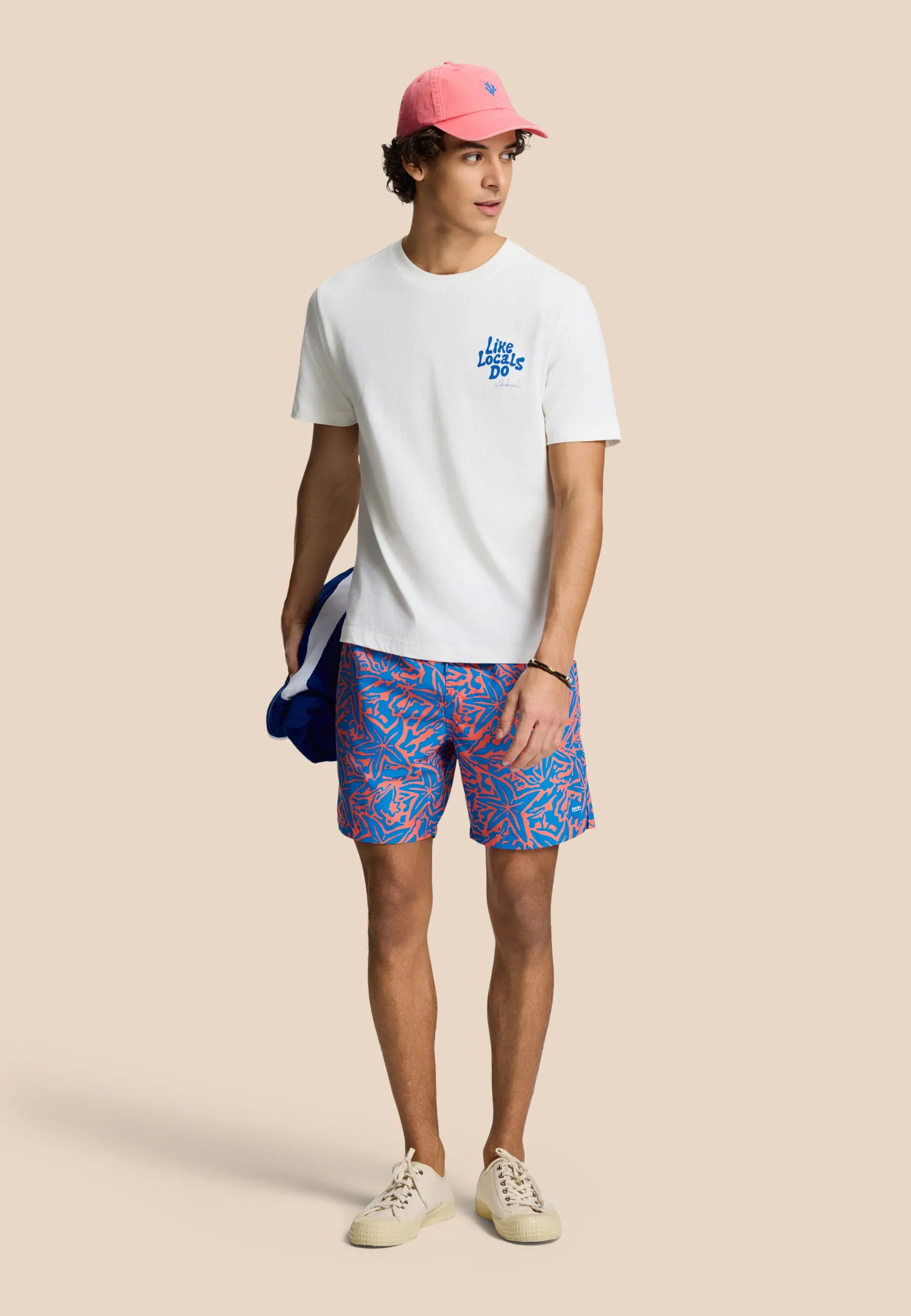 MIKE swim shorts starfish | blue azure