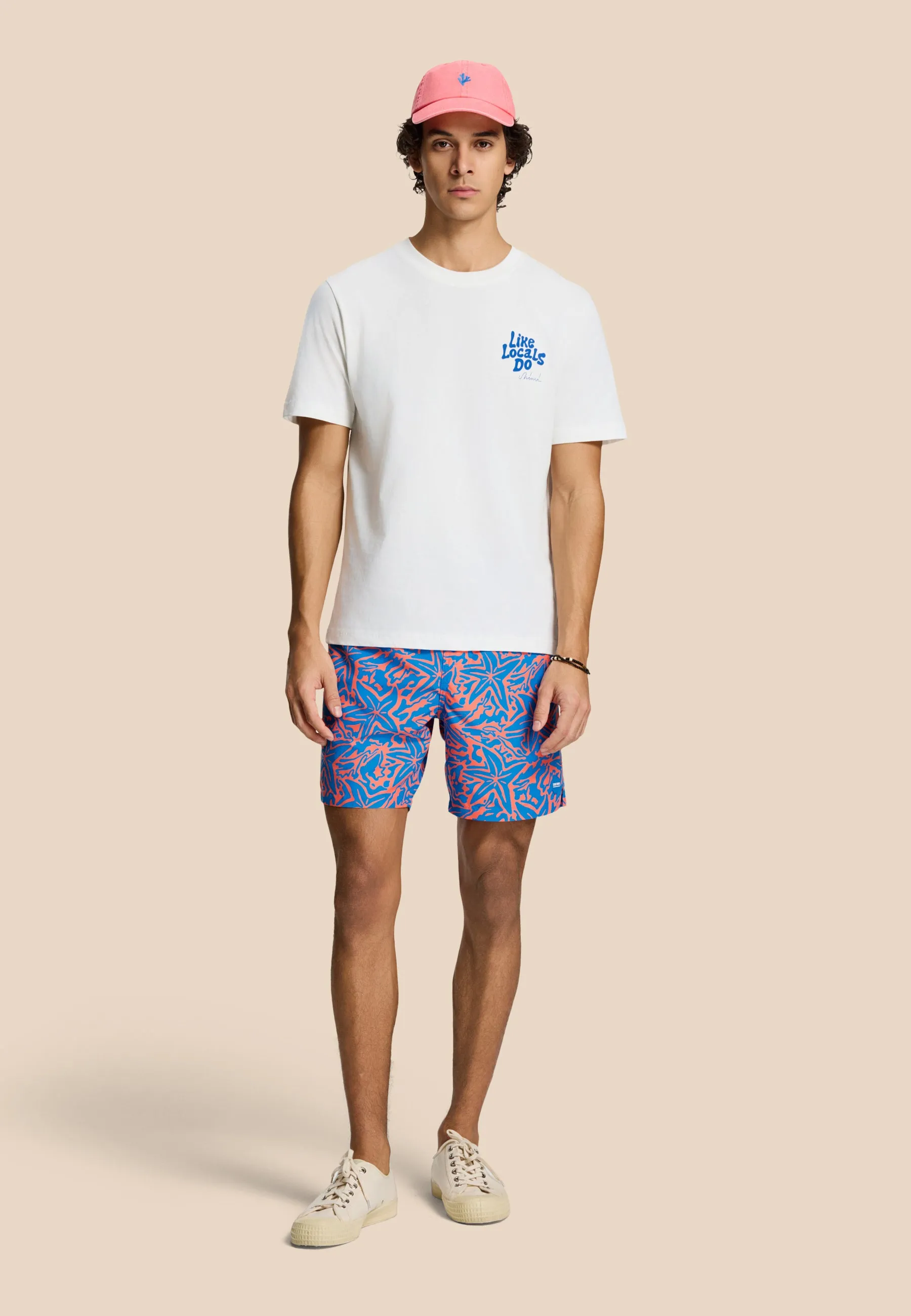 MIKE swim shorts starfish | blue azure