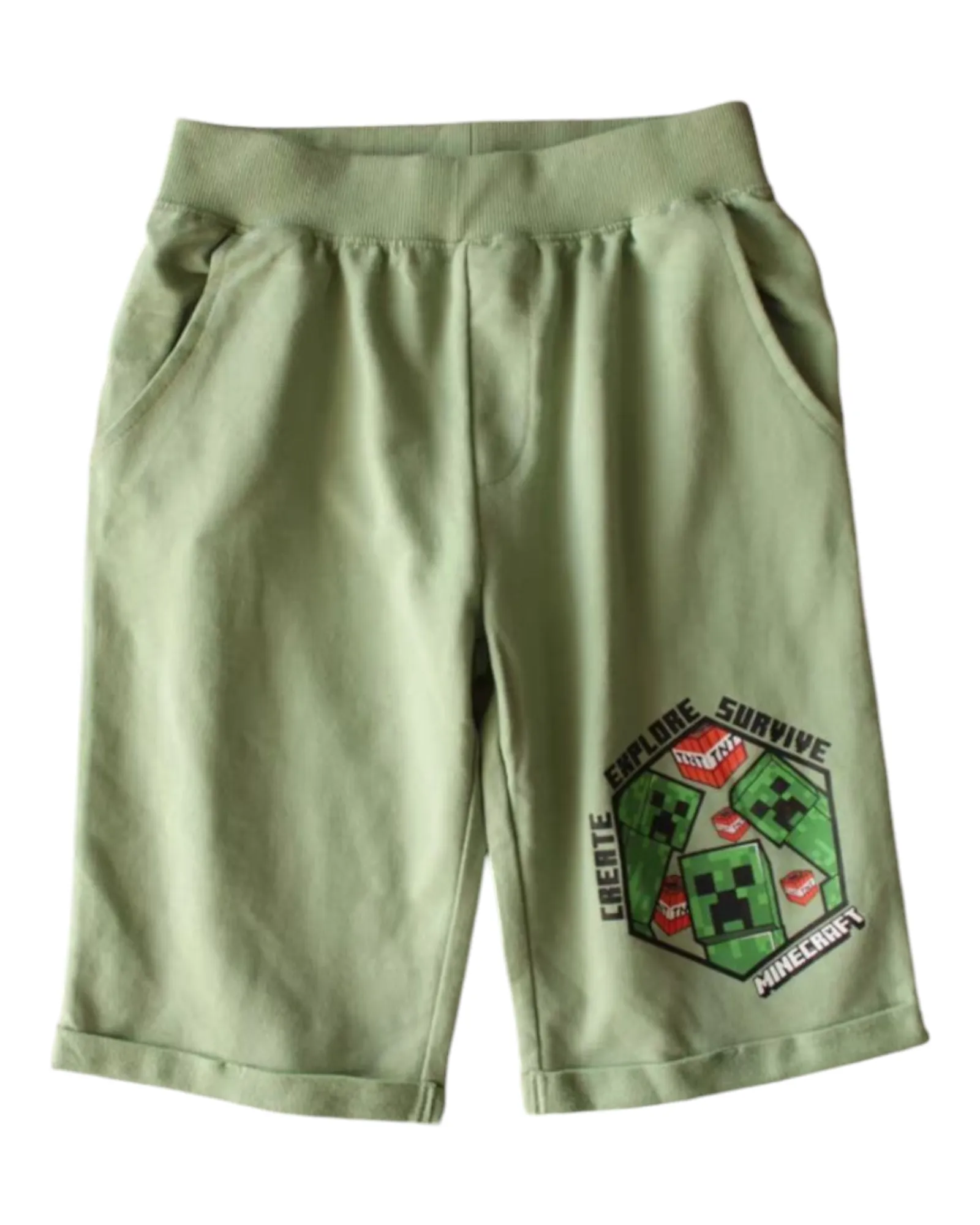 Minecraft Patterned Boys' Shorts