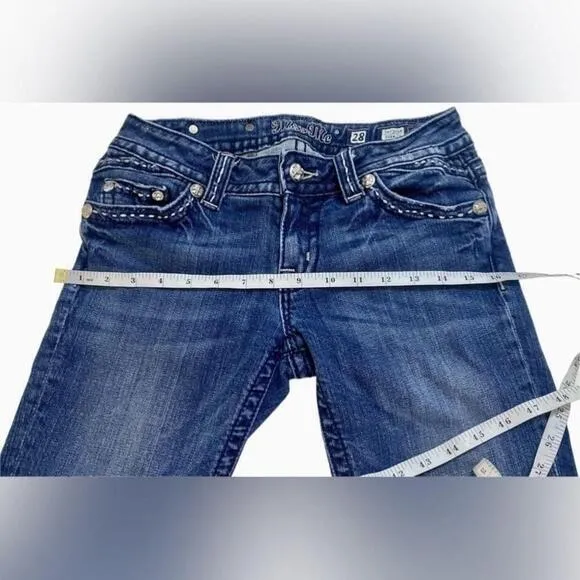 Miss Me - Rhinestone embellished Bermuda shorts