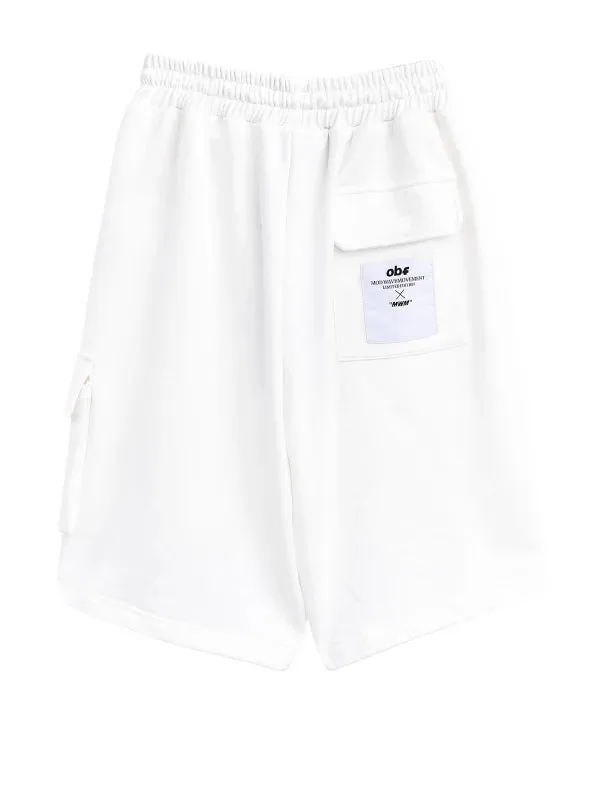Mod Wave Movement Teddy Shorts- White