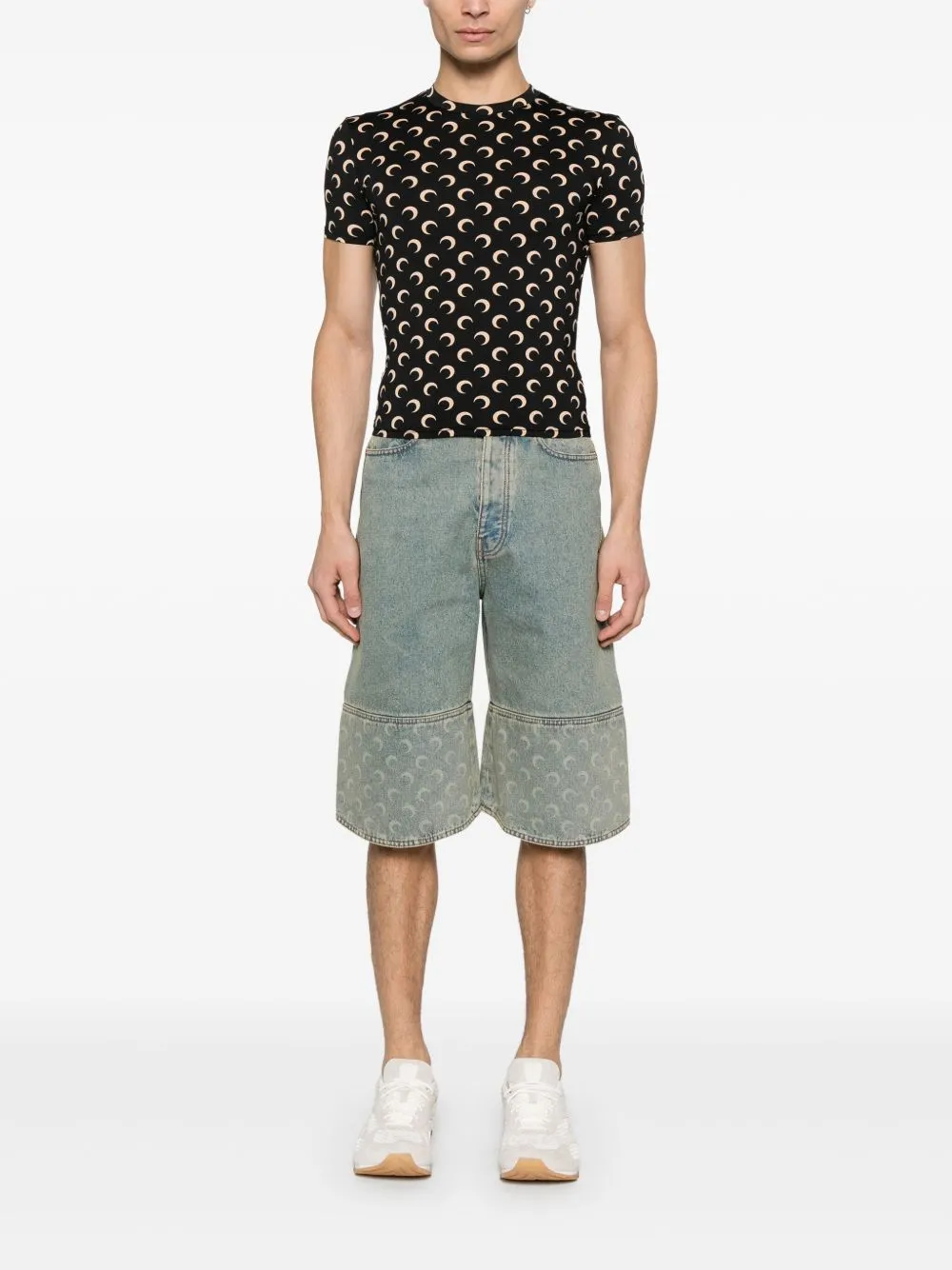 Moon denim bermuda shorts