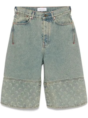 Moon denim bermuda shorts
