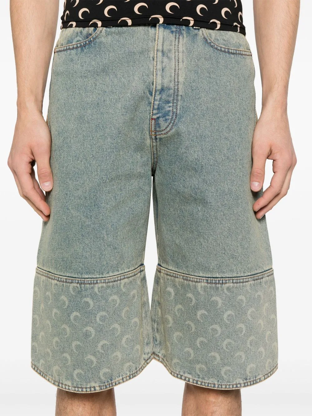 Moon denim bermuda shorts