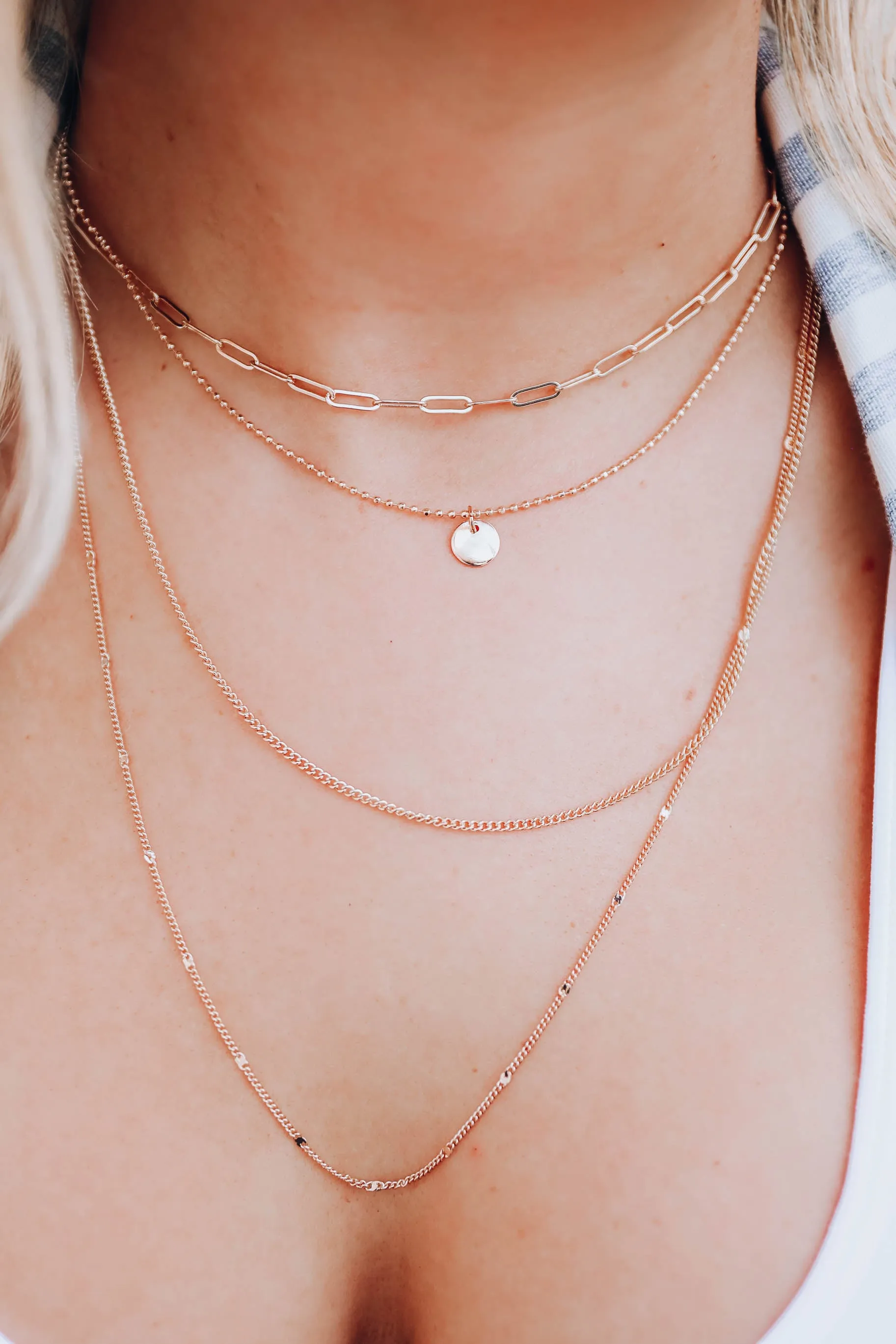Naomi Layered Necklace - Gold