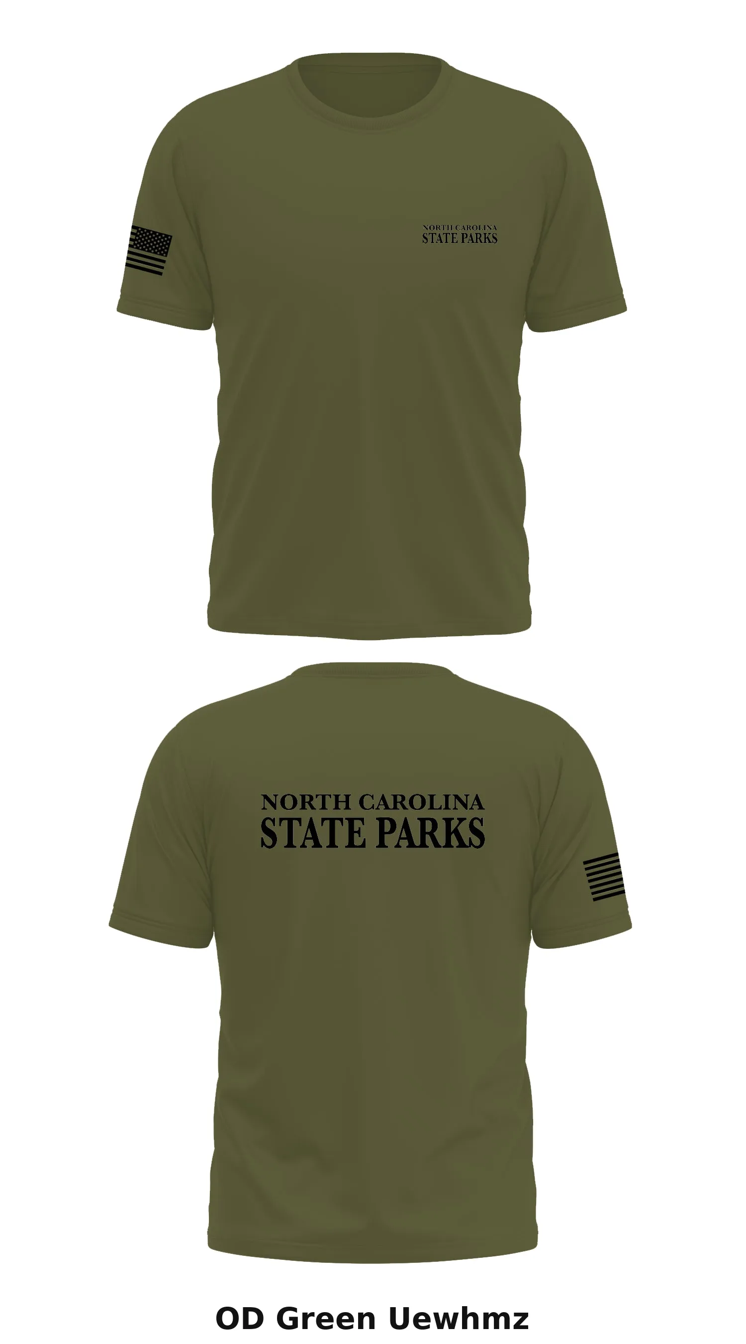 NC STATE PARKS Store 1 Core Men's SS Performance Tee - Uewhmz
