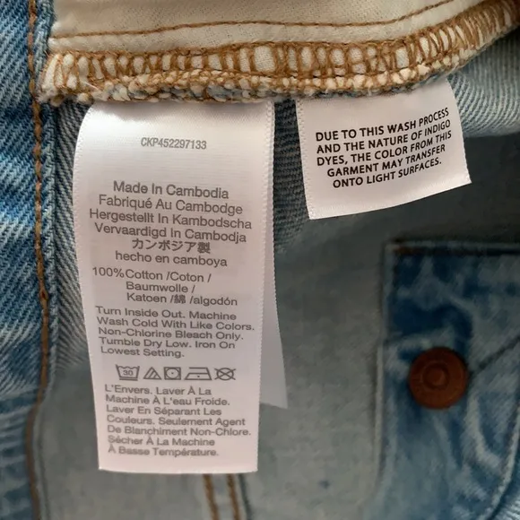 NEW Madewell Relaxed Denim Cutoff Shorts Size 27