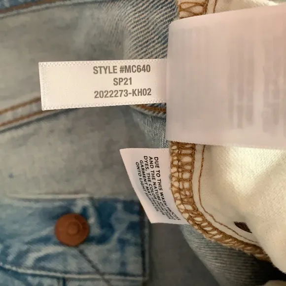 NEW Madewell Relaxed Denim Cutoff Shorts Size 27