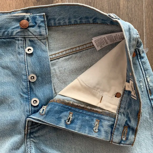 NEW Madewell Relaxed Denim Cutoff Shorts Size 27