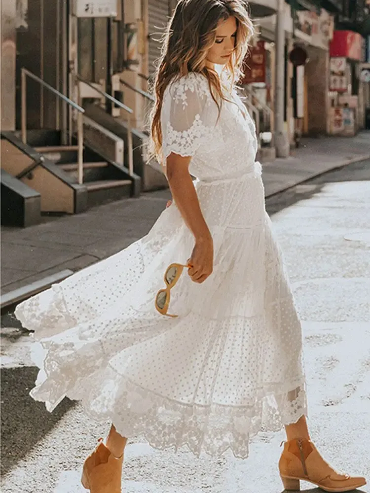 Nibal® | Elegant White Dress