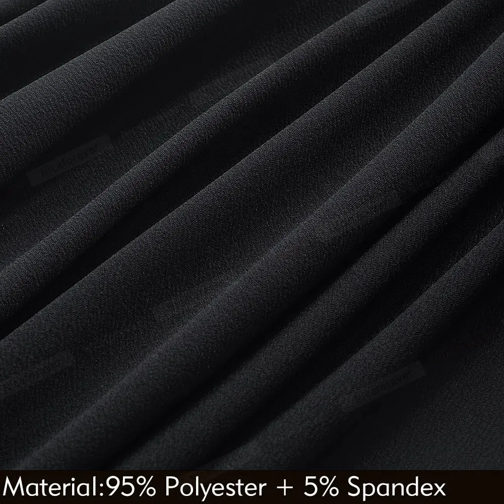 Nice-forever Elegant Elegant Office Hollow Out Business Dress