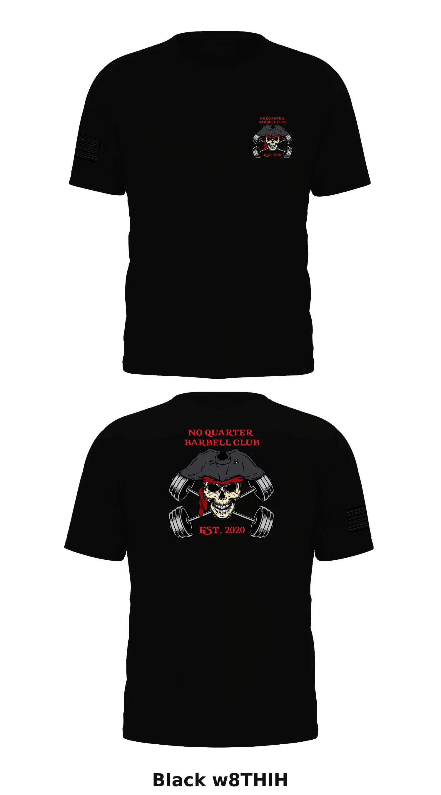 No Quarter Barbell Club Store 1 Core Men's SS Performance Tee - w8THIH
