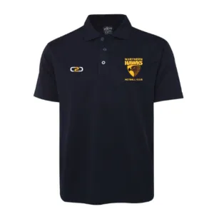 Northern Hawks Netball Polo Navy