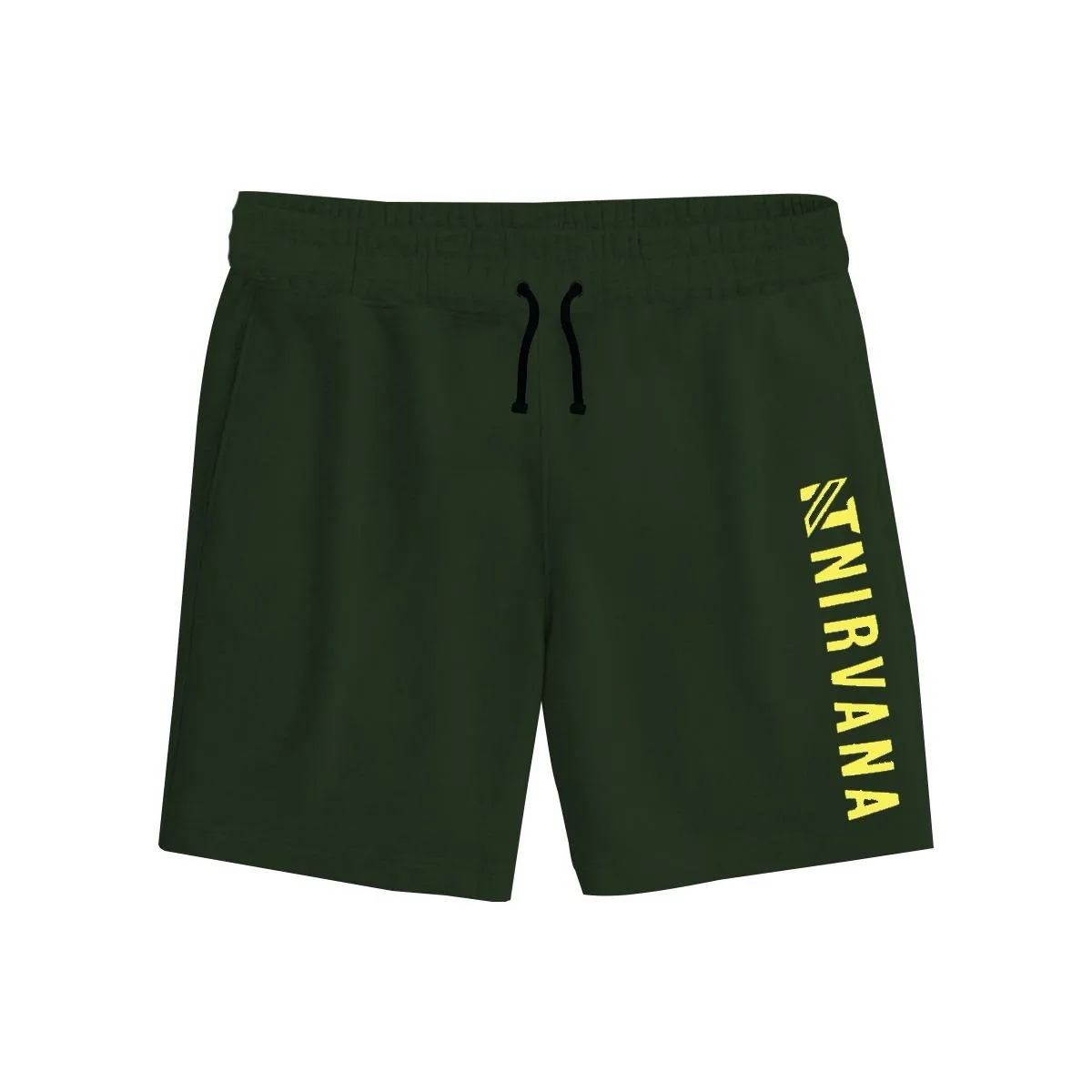 NT Printed Two Quarter Summer Shorts - Forest Green