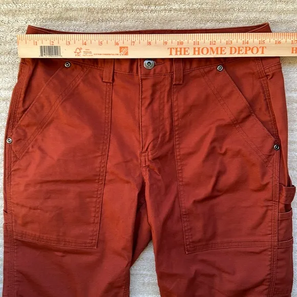 NWOT Duluth Trading Co Women’s DuluthFlex Fire Hose COOLMAX 11&quot; Shorts Red Siz 6