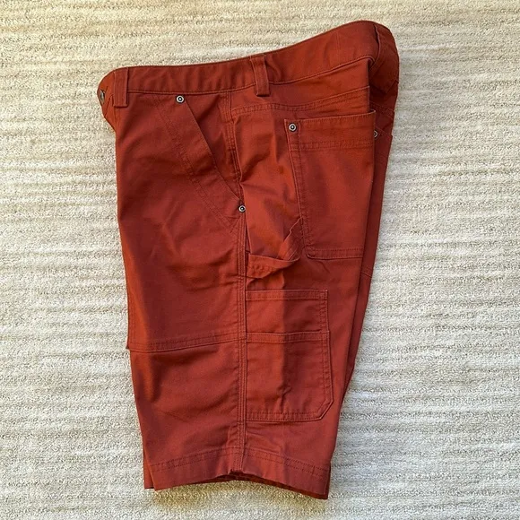 NWOT Duluth Trading Co Women’s DuluthFlex Fire Hose COOLMAX 11&quot; Shorts Red Siz 6