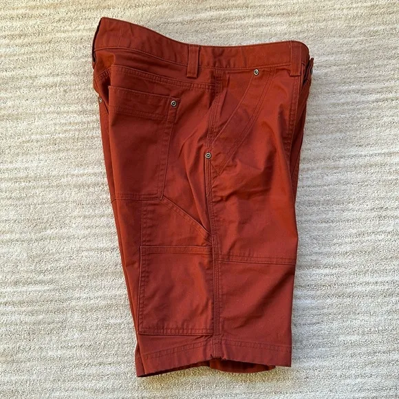 NWOT Duluth Trading Co Women’s DuluthFlex Fire Hose COOLMAX 11&quot; Shorts Red Siz 6