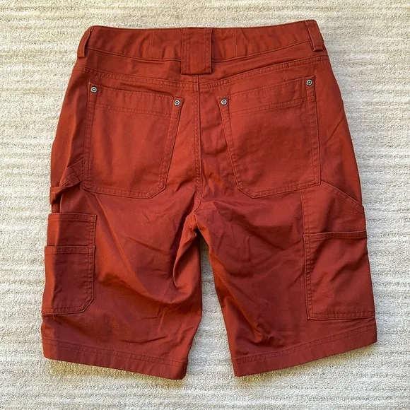NWOT Duluth Trading Co Women’s DuluthFlex Fire Hose COOLMAX 11&quot; Shorts Red Siz 6