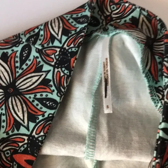 NWOT Free People Mona’s Micro Skort in Geometric Floral Blue