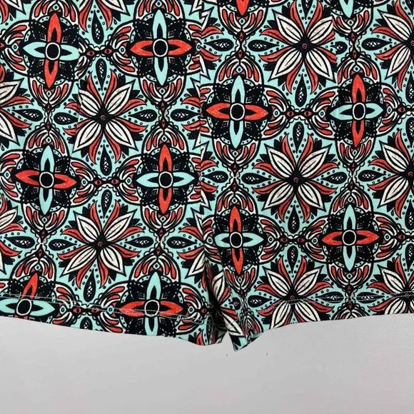 NWOT Free People Mona’s Micro Skort in Geometric Floral Blue