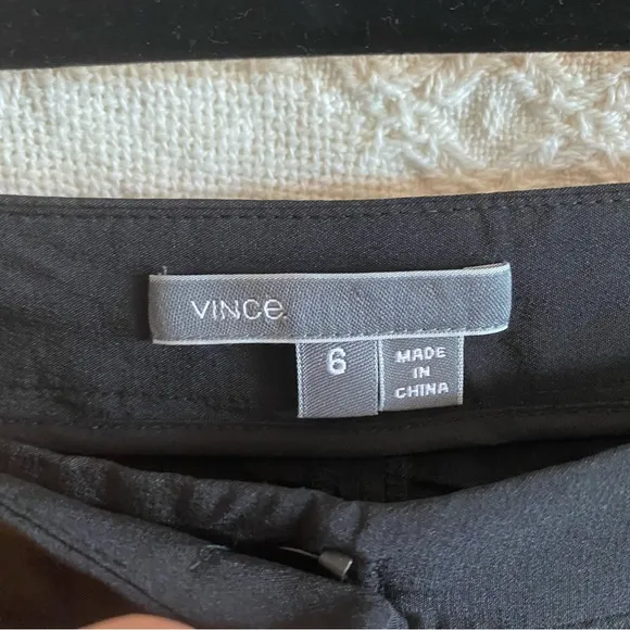 NWOT Vince black 100% silk classic shorts