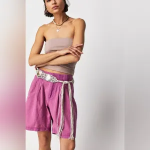NWT Free People Say So Trouser Shorts in Summer Bloom